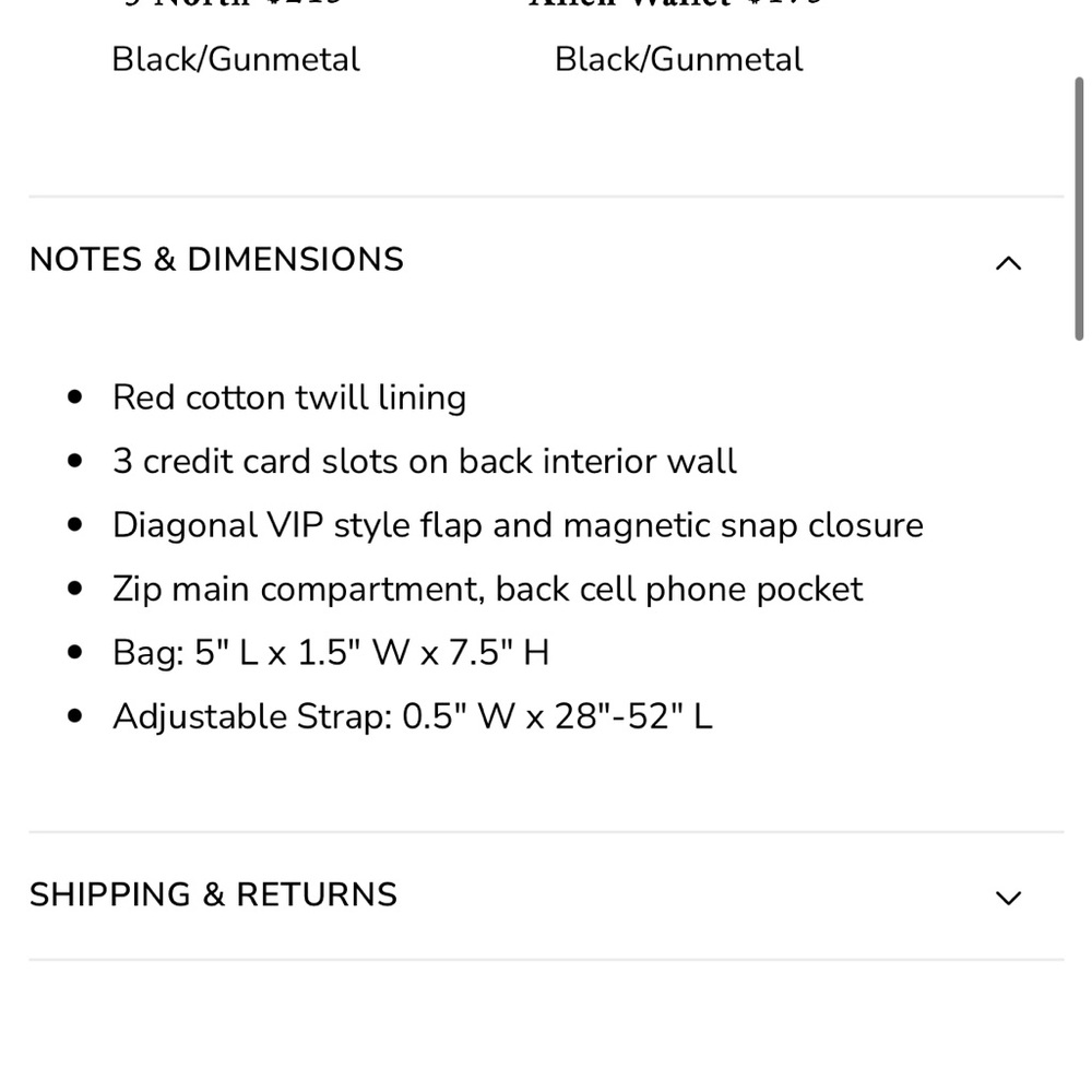 Hammitt VIP Mobile Black Leather Crossbody Bag - Picture 15 of 15